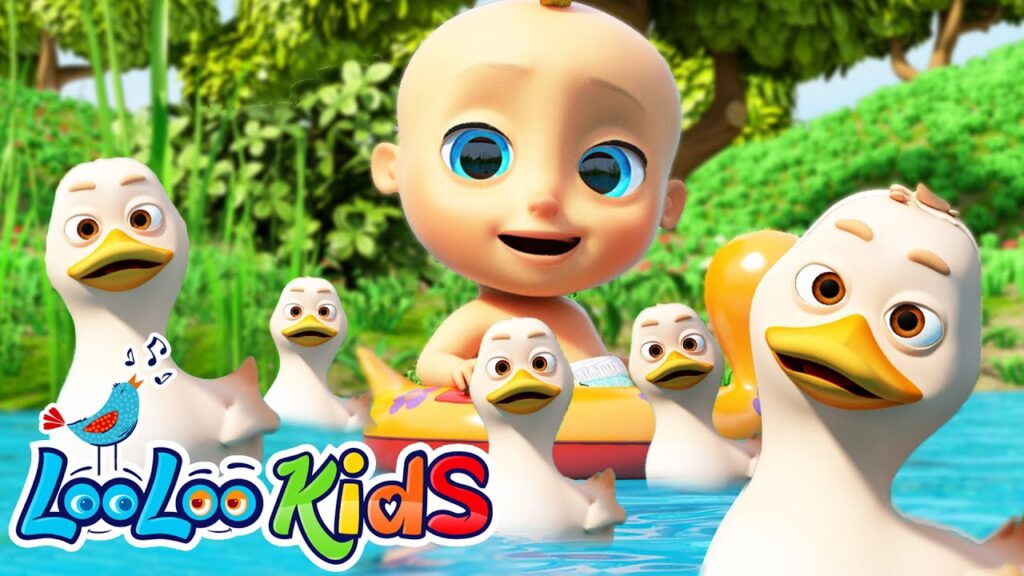 Five Little Ducks Lyrics - LooLooKids - Kids Songs